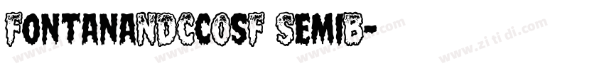 FontanaNDCcOsF SemiB字体转换